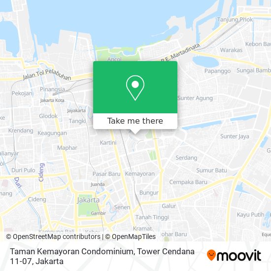 Taman Kemayoran Condominium, Tower Cendana 11-07 map