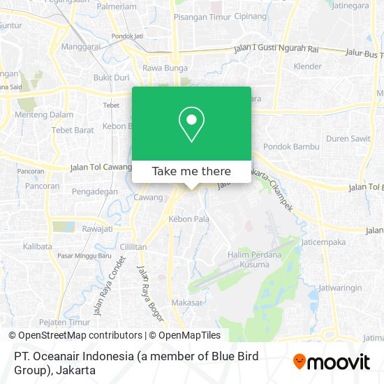 PT. Oceanair Indonesia (a member of Blue Bird Group) map