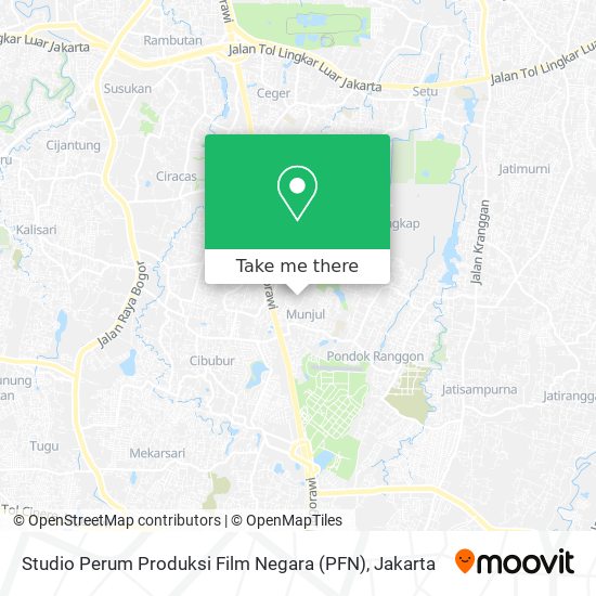 Studio Perum Produksi Film Negara (PFN) map