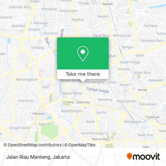 Jalan Riau Menteng map