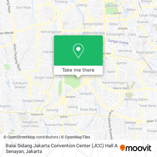 Balai Sidang Jakarta Convention Center (JCC) Hall A Senayan map