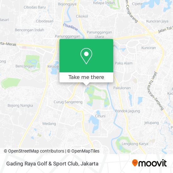 Gading Raya Golf & Sport Club map