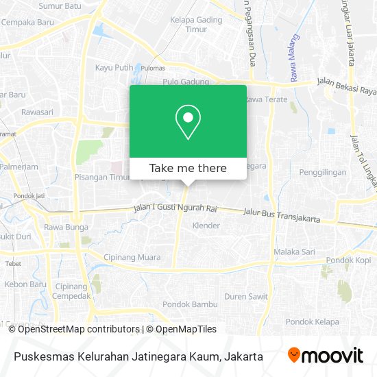 Puskesmas Kelurahan Jatinegara Kaum map