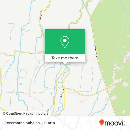 kecamatan babelan map