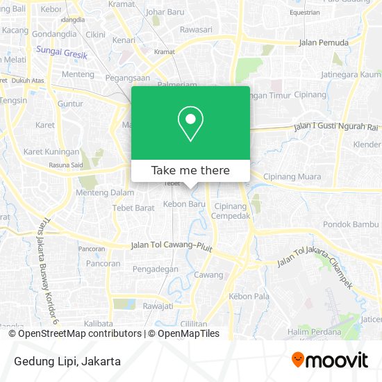 Gedung Lipi map