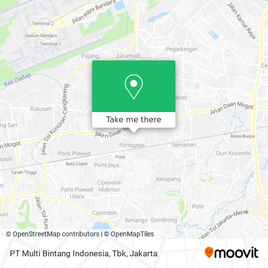 PT Multi Bintang Indonesia, Tbk map