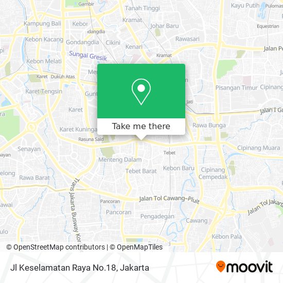 Jl Keselamatan Raya No.18 map