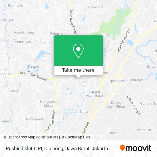 Pusbindiklat LIPI, Cibinong, Jawa Barat map
