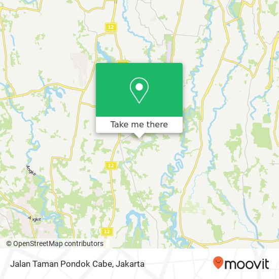 Jalan Taman Pondok Cabe map