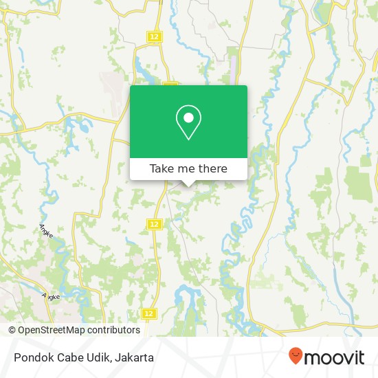 Pondok Cabe Udik map