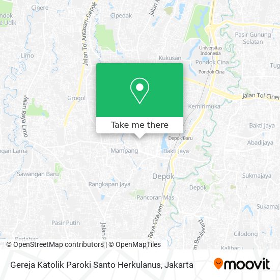 Gereja Katolik Paroki Santo Herkulanus map