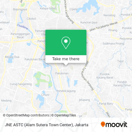 JNE ASTC (Alam Sutera Town Center) map