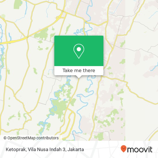 Ketoprak, Vila Nusa Indah 3 map