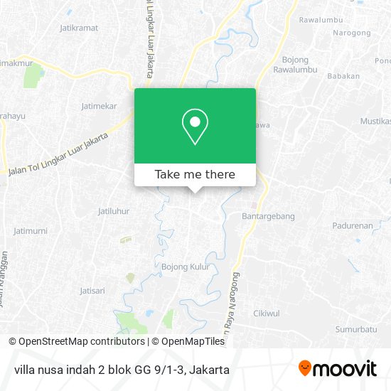 villa nusa indah 2 blok GG 9 / 1-3 map