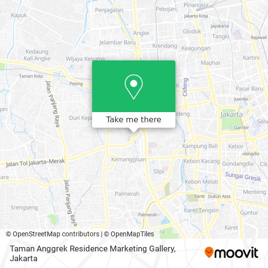 Taman Anggrek Residence Marketing Gallery map