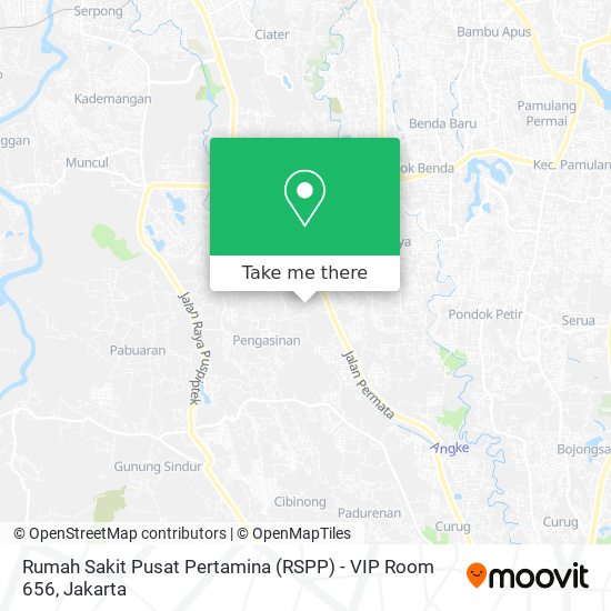 Rumah Sakit Pusat Pertamina (RSPP) - VIP Room 656 map