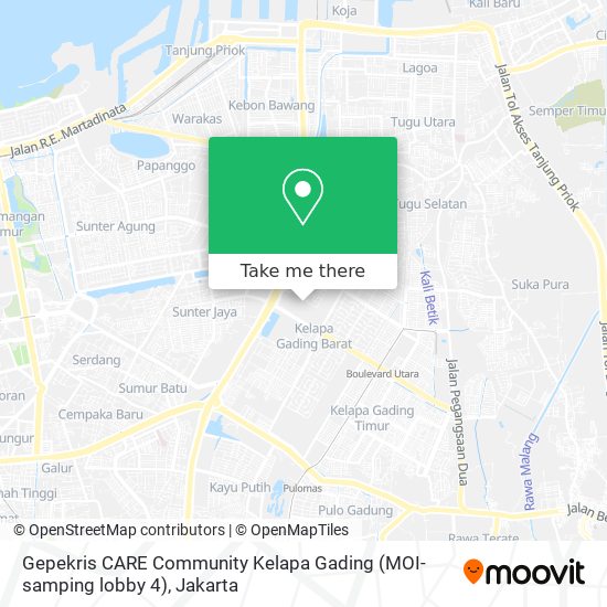 Gepekris CARE Community Kelapa Gading (MOI-samping lobby 4) map