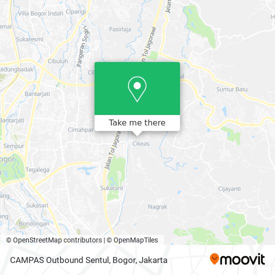 CAMPAS Outbound Sentul, Bogor map