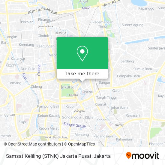 Samsat Keliling (STNK) Jakarta Pusat map