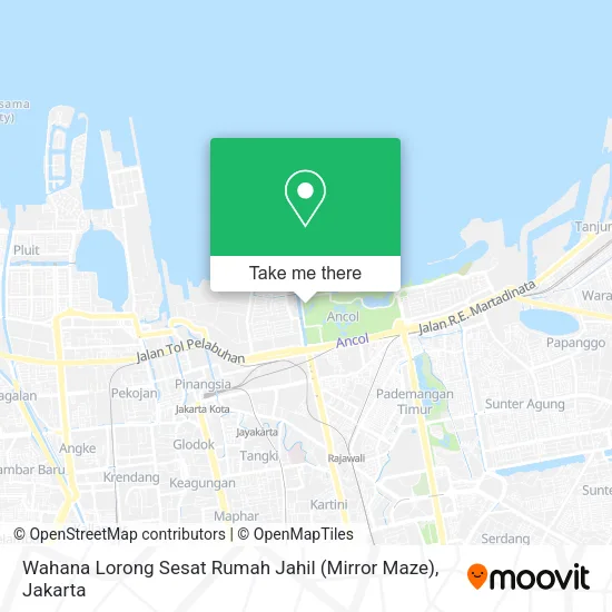 Wahana Lorong Sesat Rumah Jahil (Mirror Maze) map