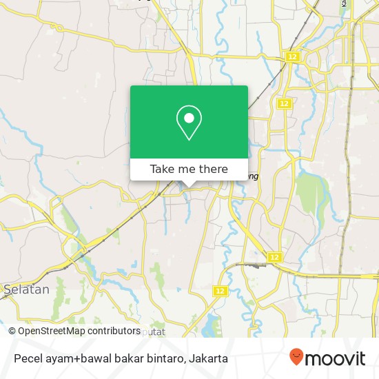 Pecel ayam+bawal bakar bintaro map