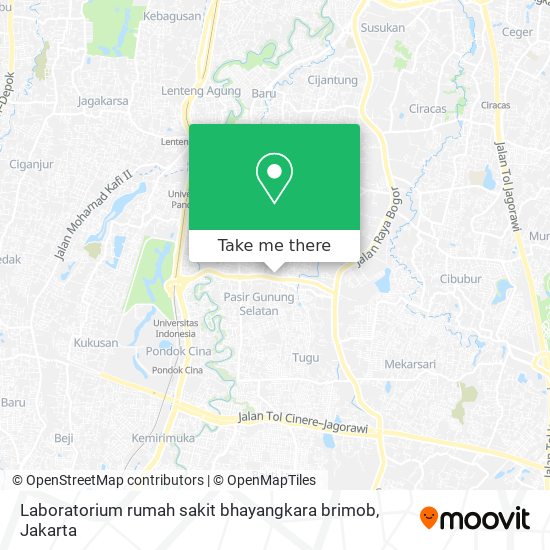 Laboratorium rumah sakit bhayangkara brimob map
