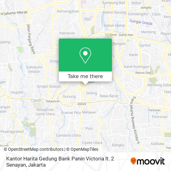 Kantor Harita Gedung Bank Panin Victoria lt. 2 Senayan map