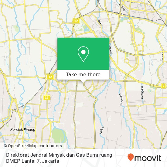 Direktorat Jendral Minyak dan Gas Bumi ruang DMEP Lantai 7 map