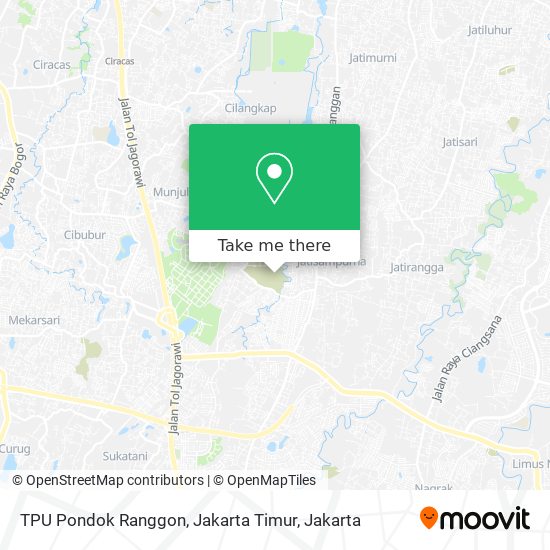 TPU Pondok Ranggon, Jakarta Timur map