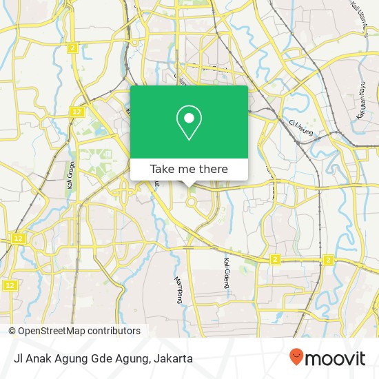 Jl Anak Agung Gde Agung map