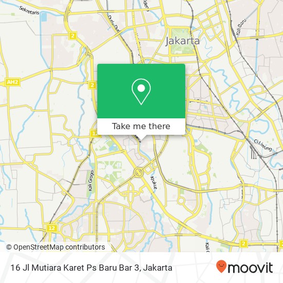 16 Jl Mutiara Karet Ps Baru Bar 3 map