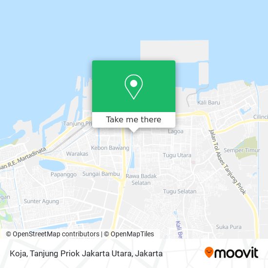 Koja, Tanjung Priok Jakarta Utara map