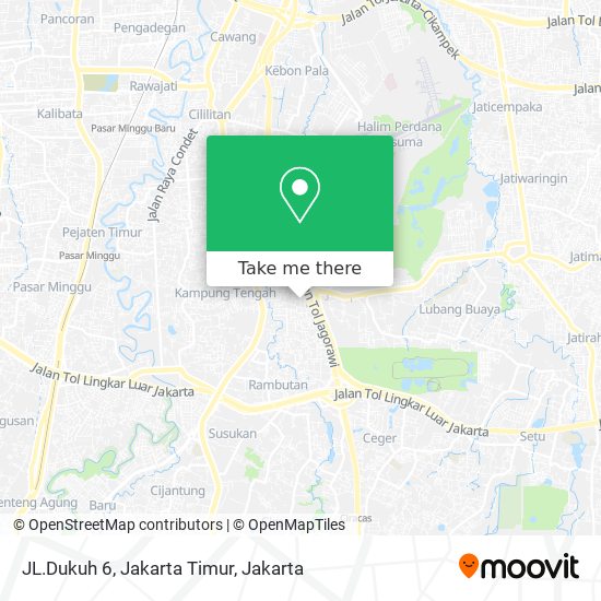 JL.Dukuh 6, Jakarta Timur map