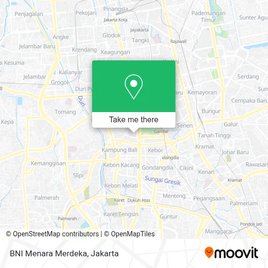 BNI Menara Merdeka map