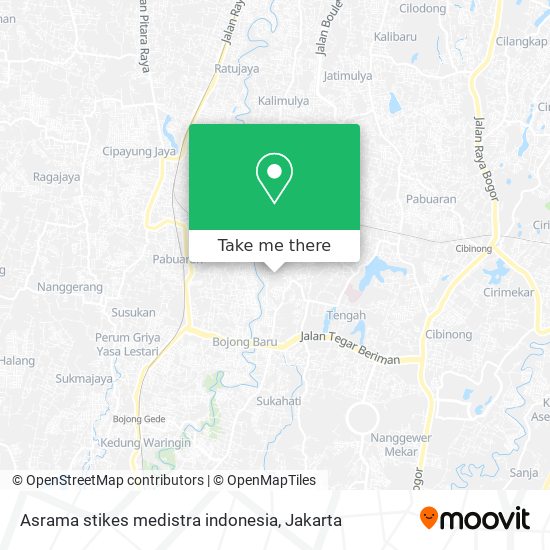 Asrama stikes medistra indonesia map
