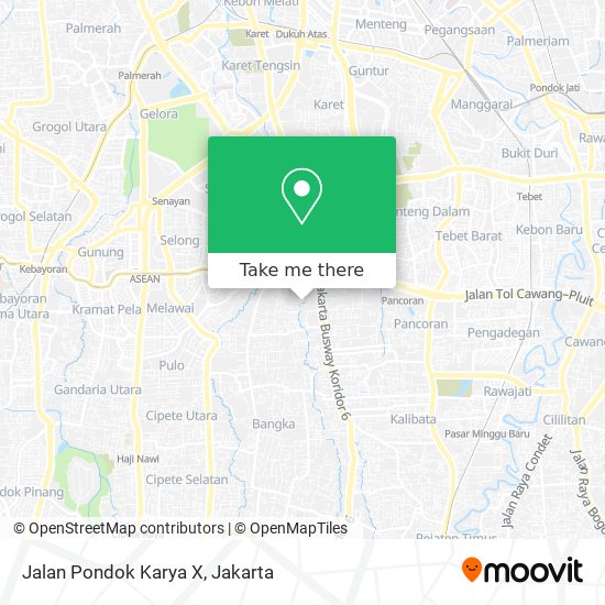 Jalan Pondok Karya X map