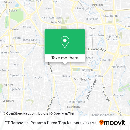 PT. Tatasolusi Pratama Duren Tiga Kalibata map