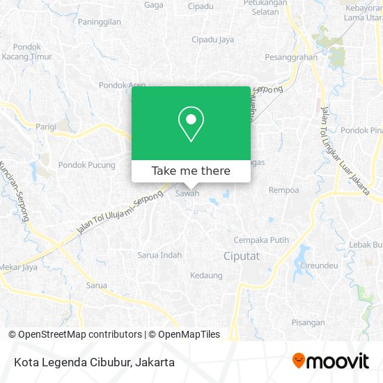 Kota Legenda Cibubur map