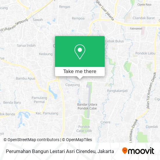 Perumahan Bangun Lestari Asri Cirendeu map