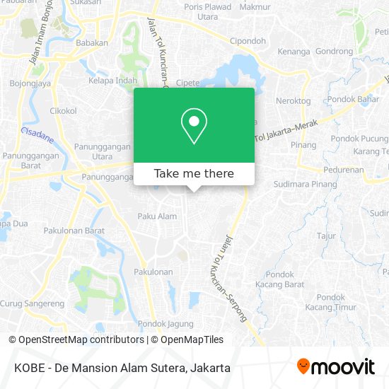 KOBE - De Mansion Alam Sutera map