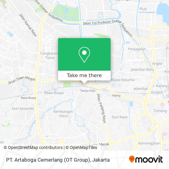 PT. Artaboga Cemerlang (OT Group) map
