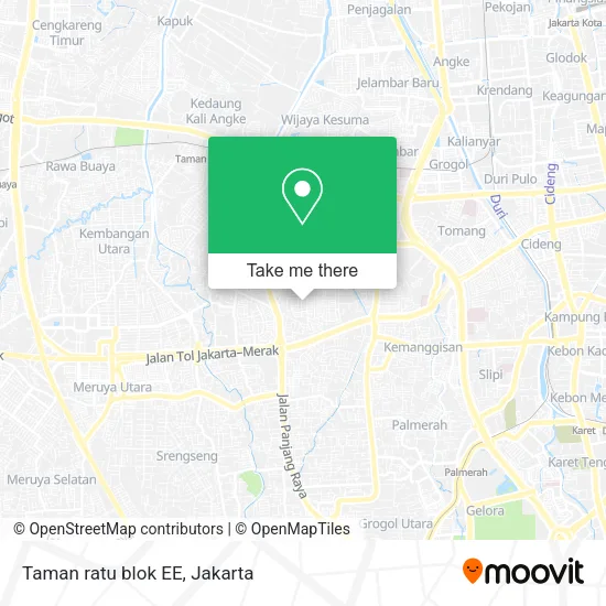 Taman ratu blok EE map
