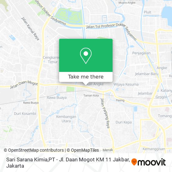 Sari Sarana Kimia,PT - Jl. Daan Mogot KM 11 Jakbar map