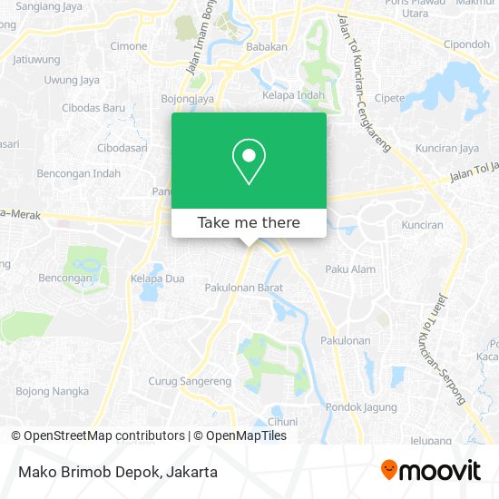 Mako Brimob Depok map