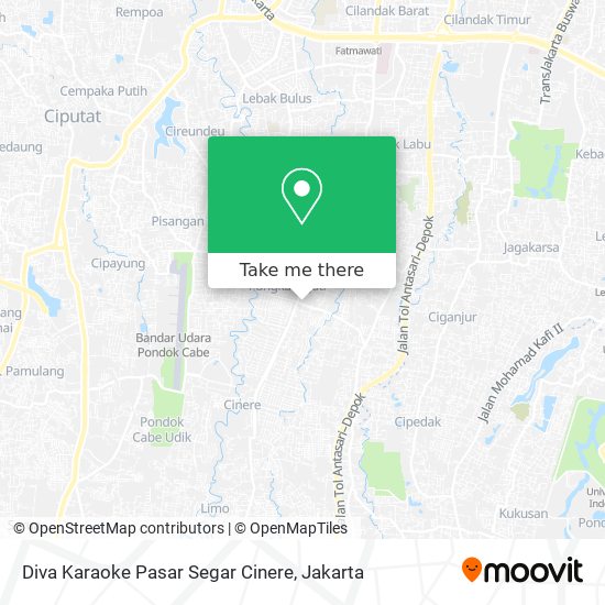 Diva Karaoke Pasar Segar Cinere map