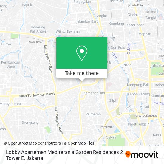 Lobby Apartemen Mediterania Garden Residences 2 Tower E map