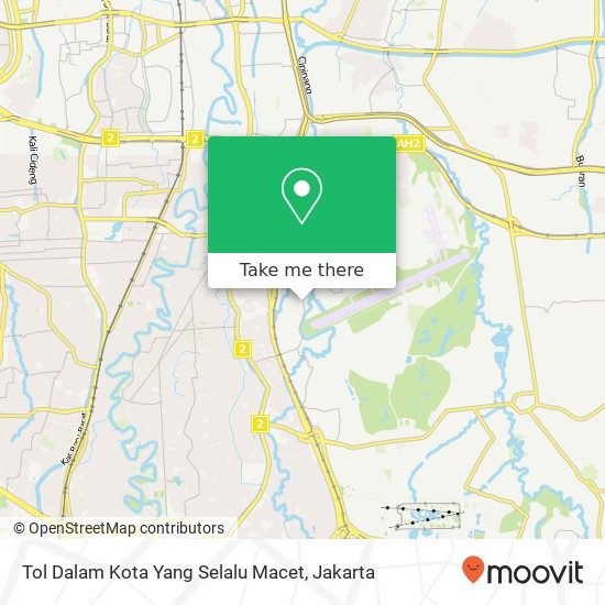 Tol Dalam Kota Yang Selalu Macet map