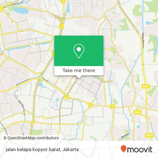 jalan kelapa kopyor barat map