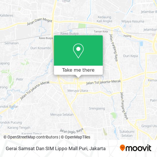 Gerai Samsat Dan SIM Lippo Mall Puri map