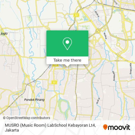 MUSRO (Music Room) LabSchool Kebayoran Lt4 map